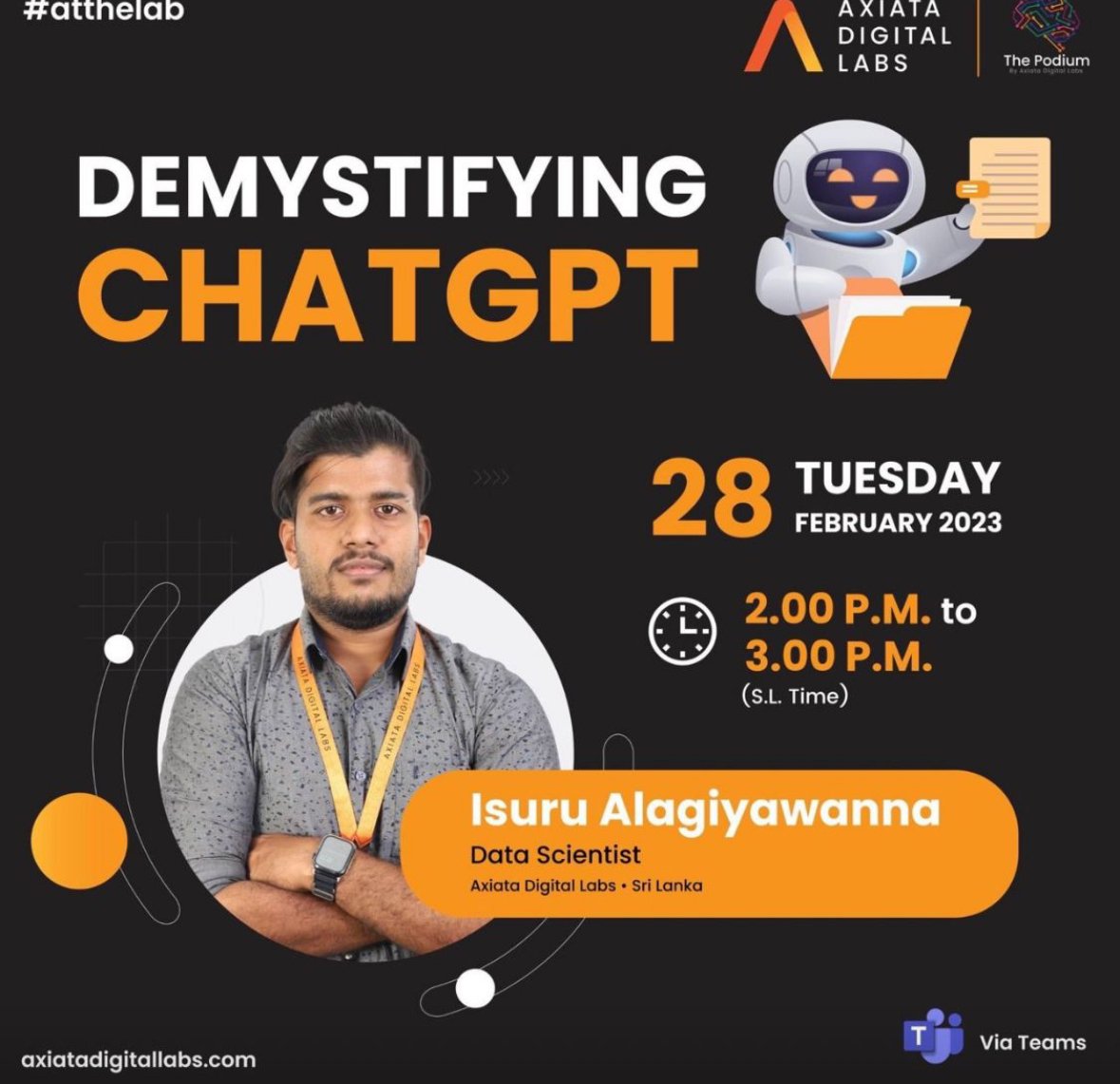 Demystifying ChatGPT - flyer