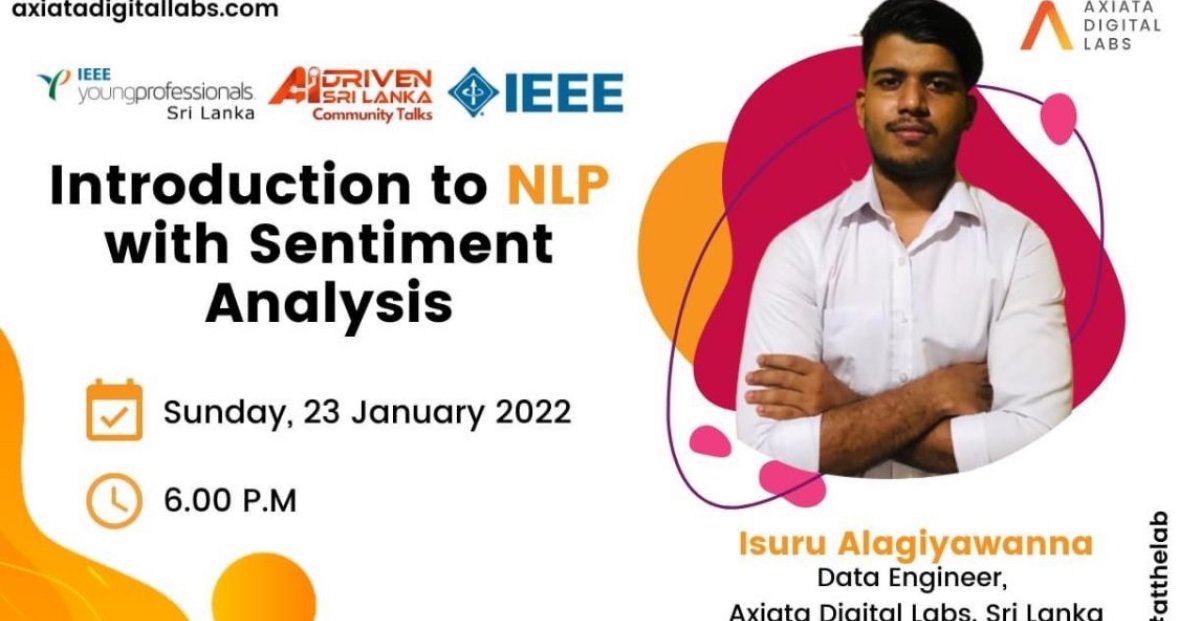 Introduction to NLP with Sentiment Analysis - flyer