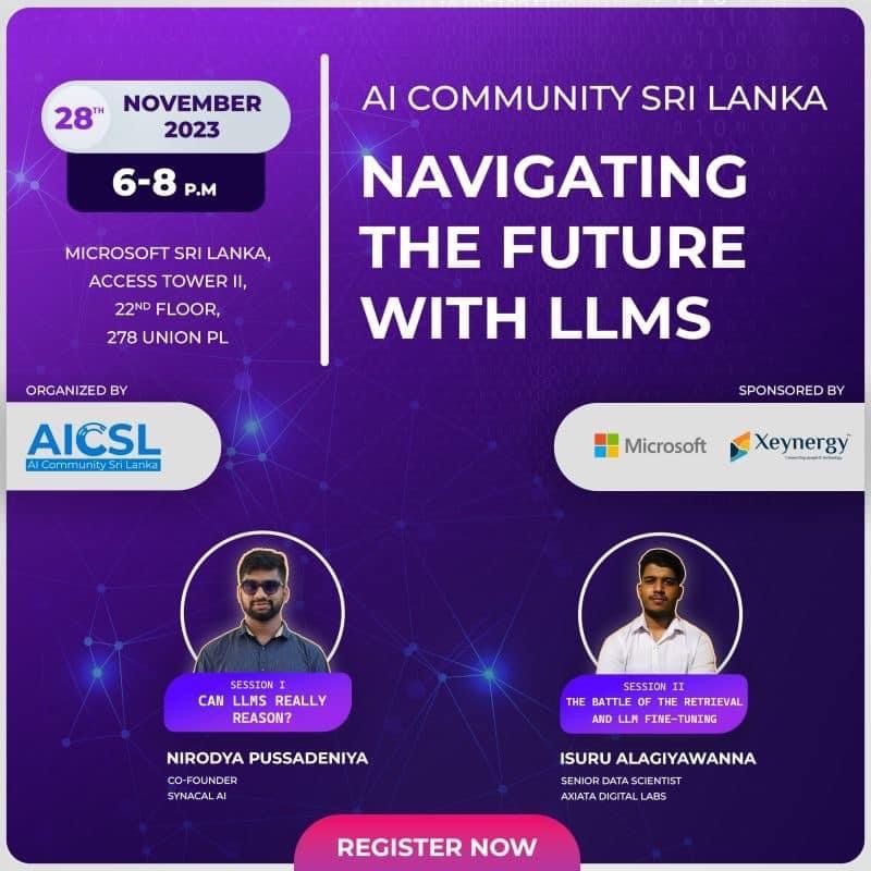 Navigating the Future with LLMs - flyer