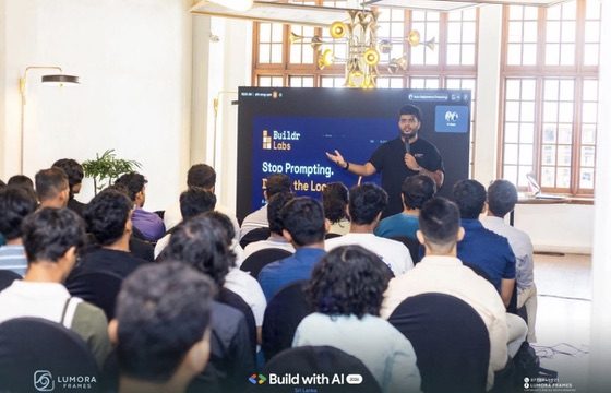 Isuru on stage at Build with AI 2026 in Colombo