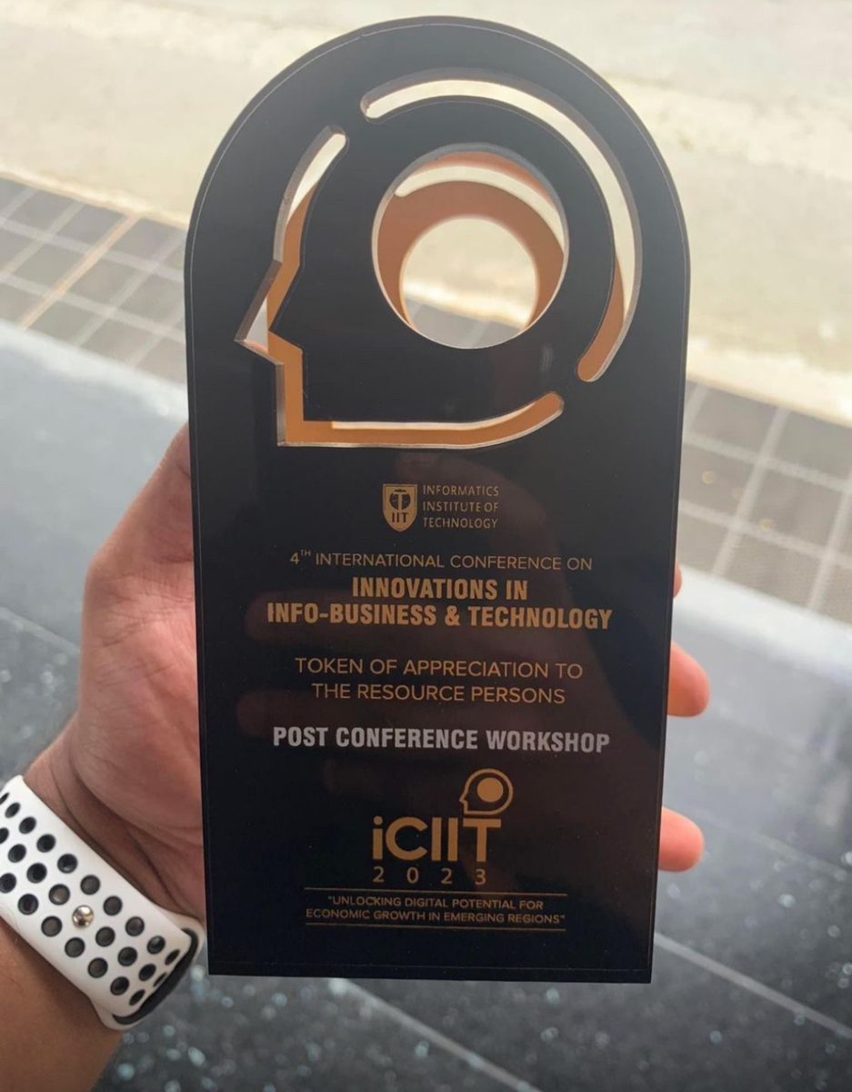 ICIIT 2023 token of appreciation for workshop resource persons
