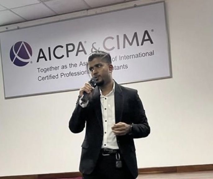 Isuru speaking at AICPA & CIMA
