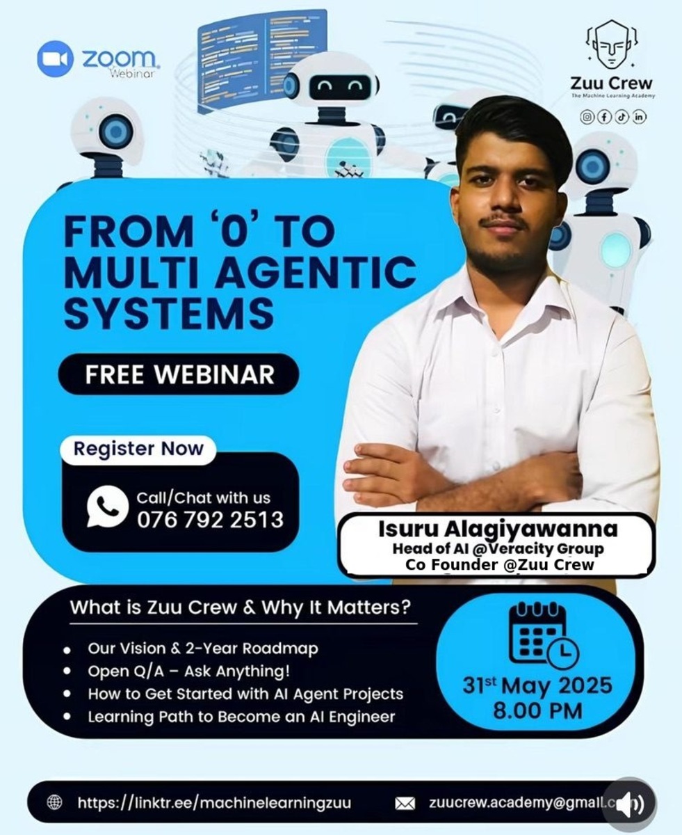 From 0 to Multi-Agentic Systems - flyer